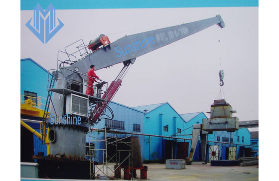 گواهینامه ABS 5t15m Stiff Boom Marine Crane برای حمل و نقل عمومی محموله