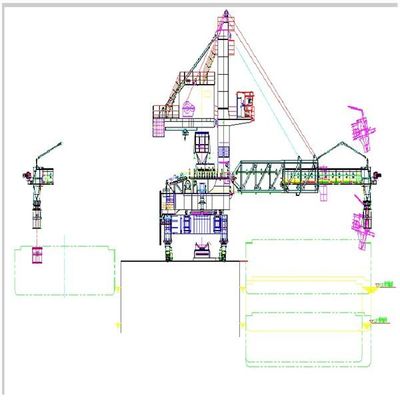 بارگیری کشتی سنگین ترمینال بندر دریایی برای بارگیری ذغال سنگ معدن