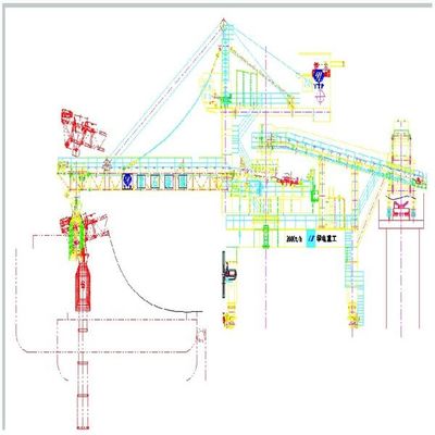 نوع کمربند ظرفیت 2000 Tph Ship Loader برای بارگیری کالاهای بسته بندی شده