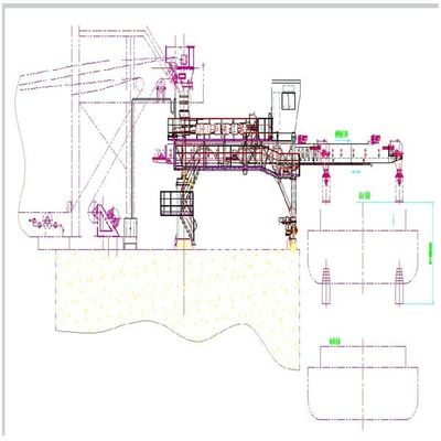 نوع کمربند ظرفیت 2000 Tph Ship Loader برای بارگیری کالاهای بسته بندی شده