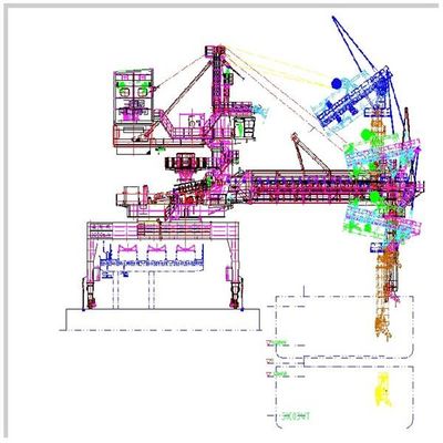 نوع کمربند ظرفیت 2000 Tph Ship Loader برای بارگیری کالاهای بسته بندی شده