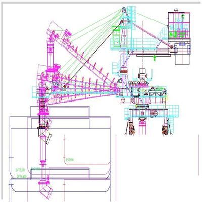 ظرفیت بارگیری 4000t/H نوع کمربند تداومی Ship Loader