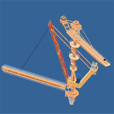 ظرفیت 2000 Tph Stockyard Stacker و Reclaimer برای حمل و نقل مواد فله